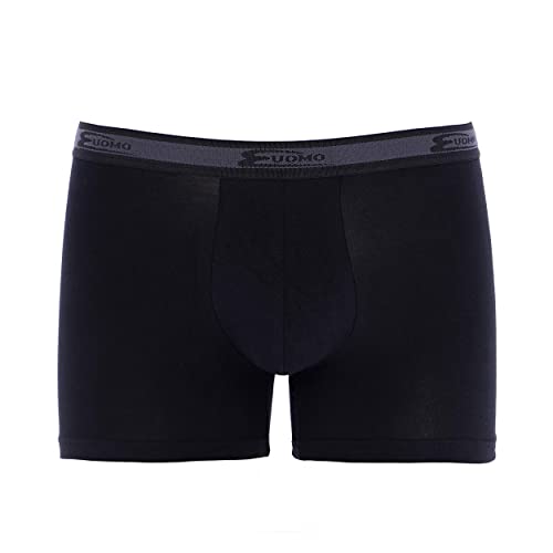 Cotonella Set 6 Boxer Uomo Bianco/Nero Cotone Bielastico Art.2384 (6 Boxer Bianco - 5 / L) - Home Shopping Italia 