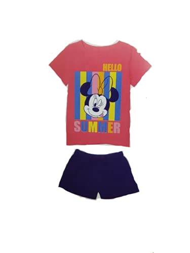 Completo Maglia e Pantaloncino Corto Bambina Disney (Minnie Fragola (DY78A0100), 4 Anni, One_Size) - Home Shopping Italia 
