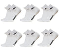 Kappa CONF. 6 PAIA CALZINO CORTO ALLA CAVIGLIA UNISEX - art. K004 in cotone. Disponibile nei colori Bianco, Nero, Blu e Grigio (42/44, Bianco) - Home Shopping Italia 