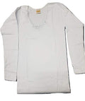 3 Maglie donna Manica Lunga macramè Bianca Caldo Cotone Art. OP-08/L Speedy (8) - Home Shopping Italia 
