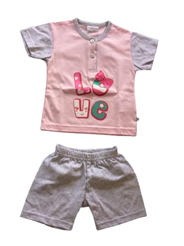 Pigiama neonata Corto Due Pezzi in Cotone Jersey Estivo - Primero - Home Shopping Italia 