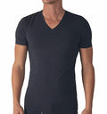 Liabel Â® 3 Magliette Intime Uomo Cotone Caldo Termico Scollo a V e Girocollo Pacco da 3 T Shirt Manica Corta Cotone Caldo 08282-53 (3 Scollo V Blu, XXL) - Home Shopping Italia 