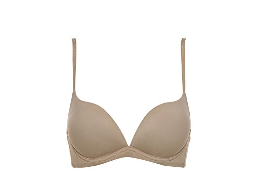 LORMAR Reggiseno Push Up Desiderio Liscio, in Microfibra Senza Ferretto con Coppe Graduate e Scollatura Profonda. Disponibile nei Colori Bianco, Nero e Nudo - Home Shopping Italia 