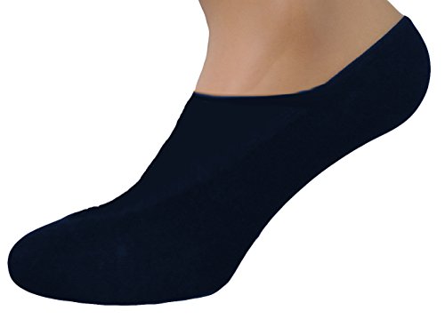 MERITEX 6 paia salvapiede uomo filo di scozia con silicone nel tallone art. 658 (S (35-38), blu) - Home Shopping Italia 
