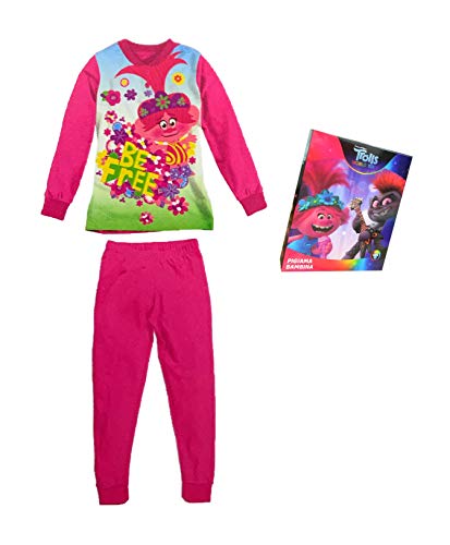 Sabor Pigiama Bambina Estivo Trolls, Pigiama Bambina in Cotone, Pigiama Bambina Lungo Disney Marvel (6233 Rosa BABOL, 6 Anni) - Home Shopping Italia 