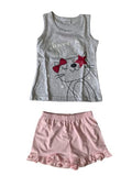 Pigiama Bambina Rosa Due Pezzi Spalla Larga Varie Taglie e Modelli - Primero - Home Shopping Italia 