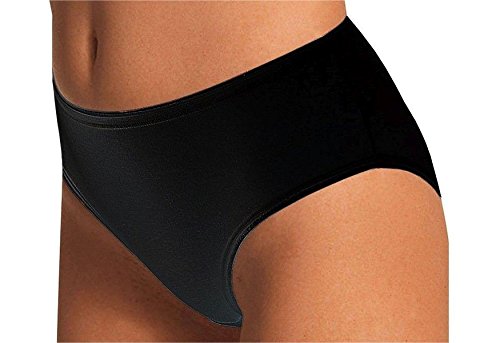 COTONELLA Slip Midi Donna in Cotone Elasticizzato con Tassello IGIENICO in Cotone - Confezione da 12 Pezzi - Colori Bianco E Nero - Home Shopping Italia 