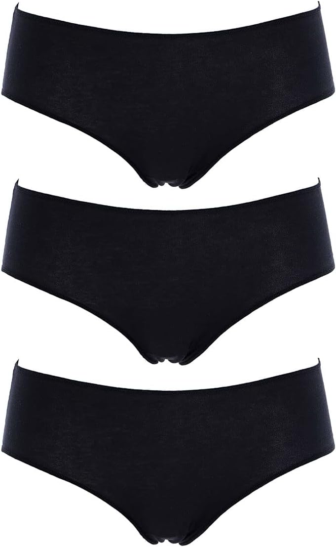 Cotonella, Midi Donna in Morbido Cotone bielastico e Finiture Invisibili - Confezione da 3 Pezzi - Art. 3488K3 - Home Shopping Italia 