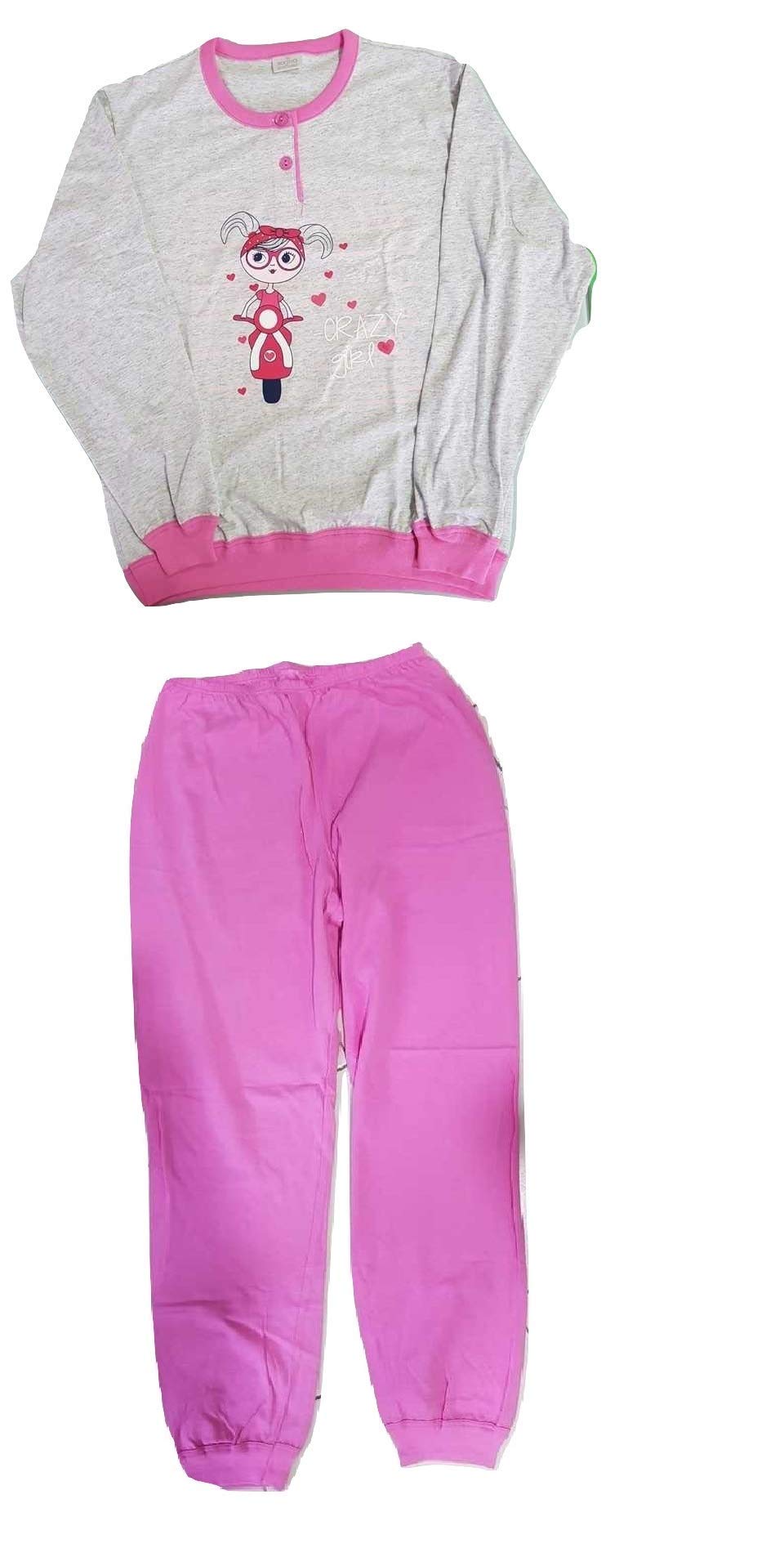 Sogno Sondesto Pigiama Bimba Ragazza Lungo Due Pezzi Cotone Jersey Vari Articoli - Home Shopping Italia 