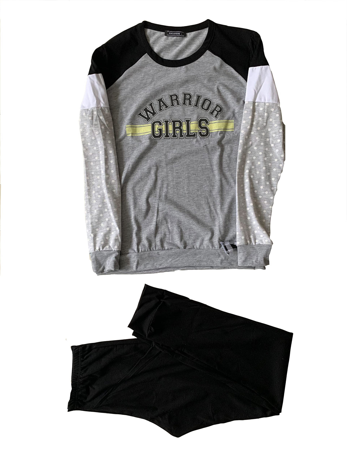 Generic Pigiama da donna lungo in cotone due pezzi vari modelli e taglie rosa grigio - Exclusive - Home Shopping Italia 