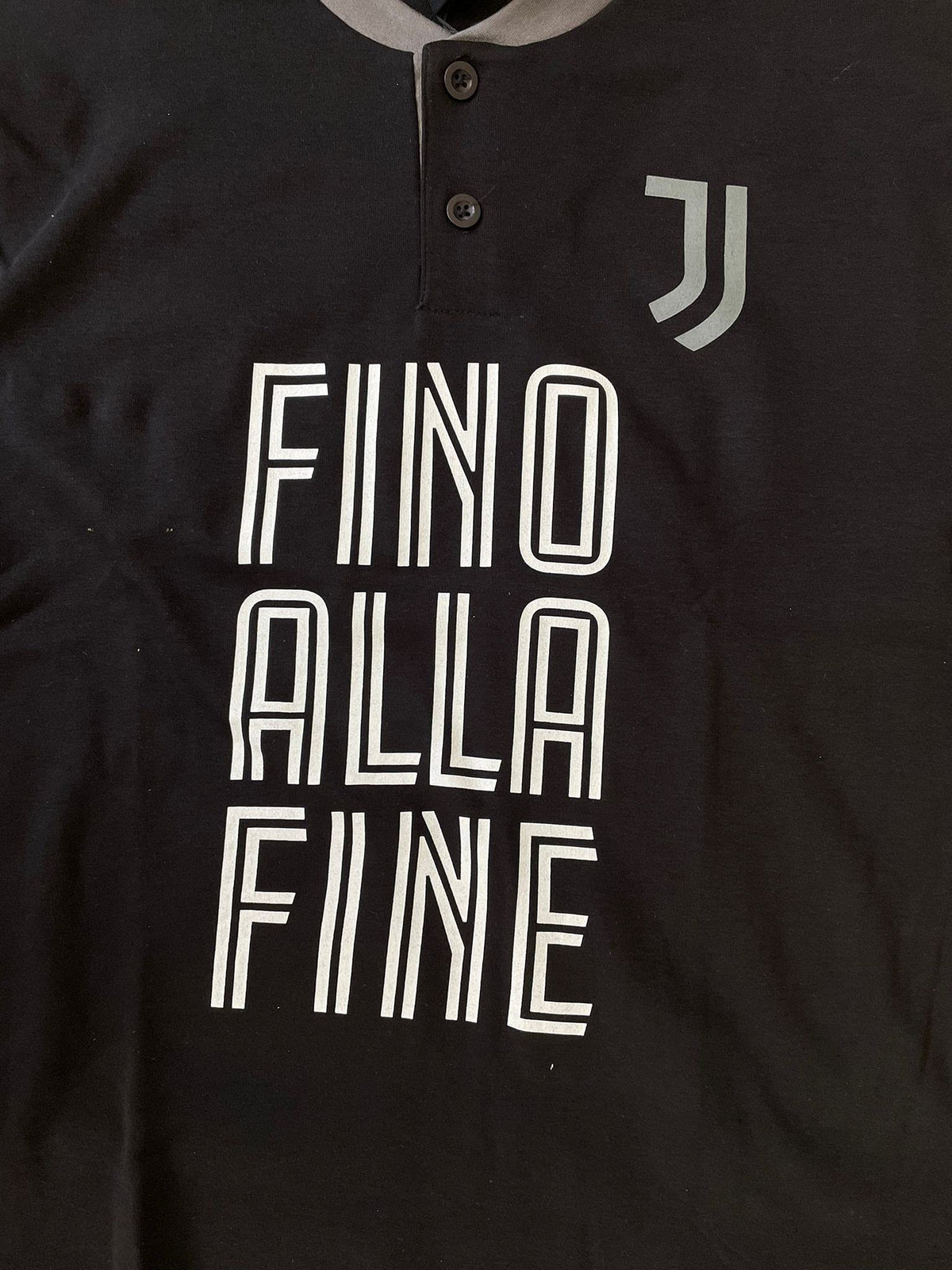 SICEM Pigiama Serafino Uomo Manica Lunga Cotone Interlock Art. JU14116 Fino alla Fine Bianconeri - Home Shopping Italia 
